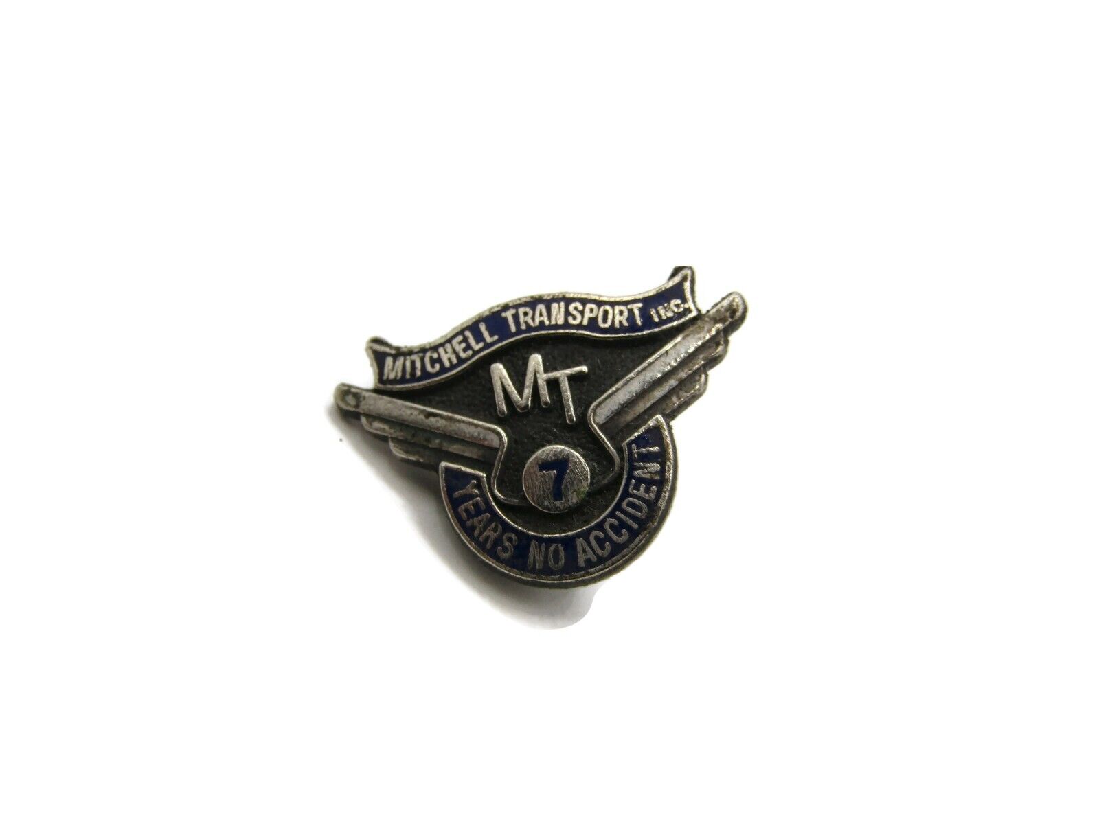 Mitchell Transport Inc. MT 7 Years No Accident Pin Vintage Beautiful Design