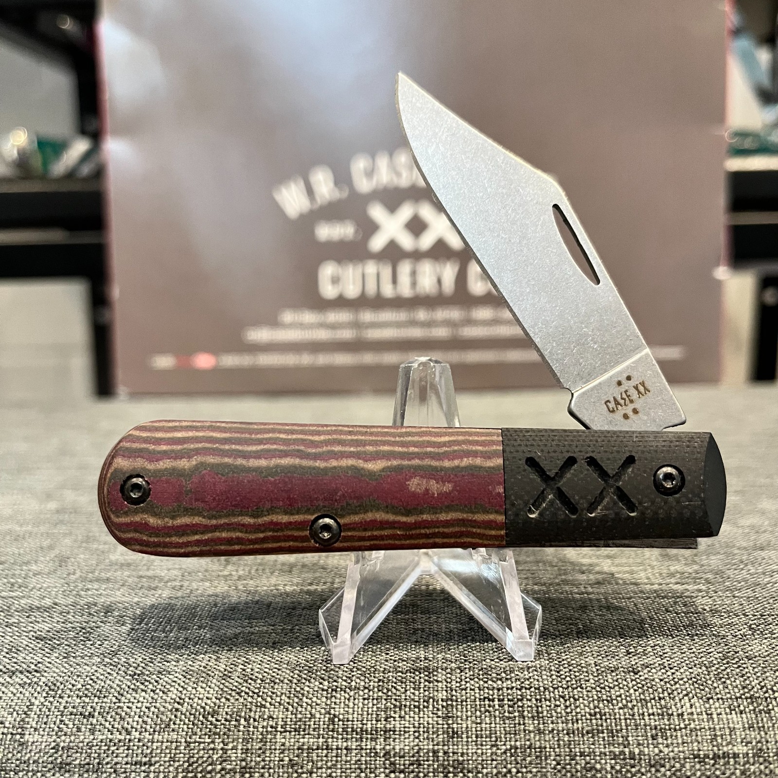 Case XR Barlow, SFO 1 of 500 Slane Richlite, Black G-10, S35VN Blade, NIB