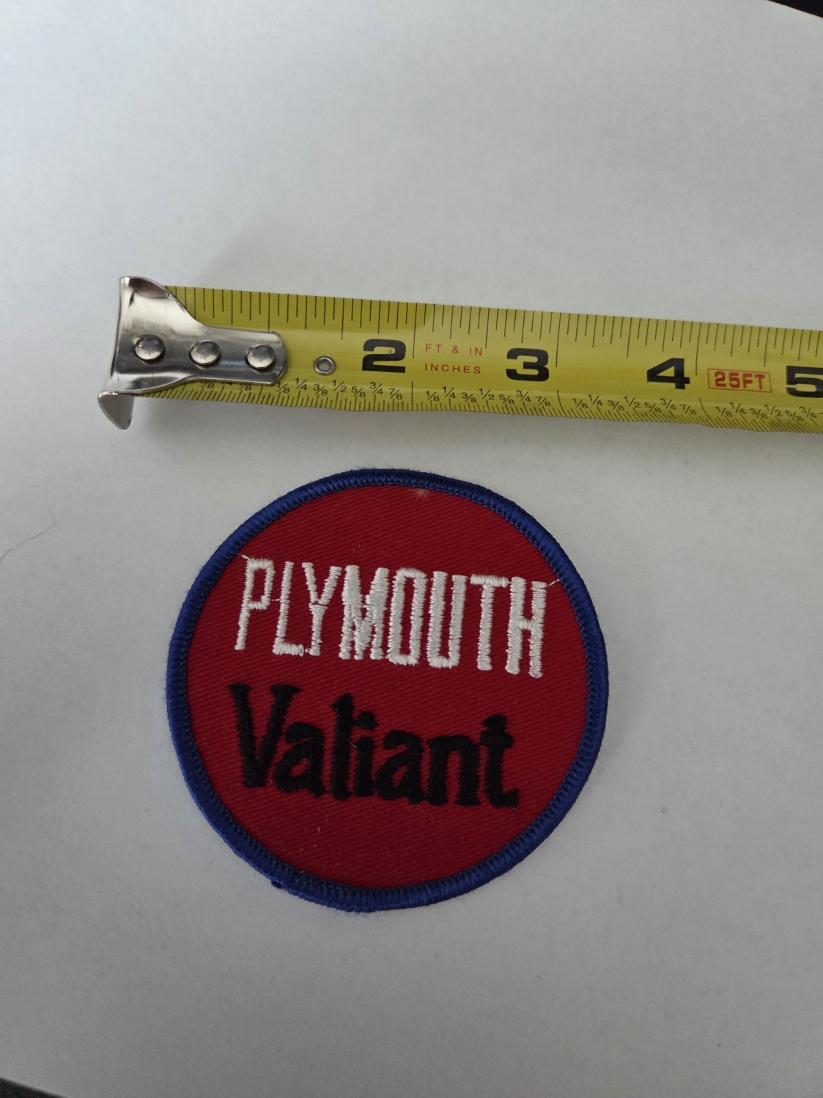 VINTAGE PLYMOUTH VALIANT Patch (Car Auto)  NOS