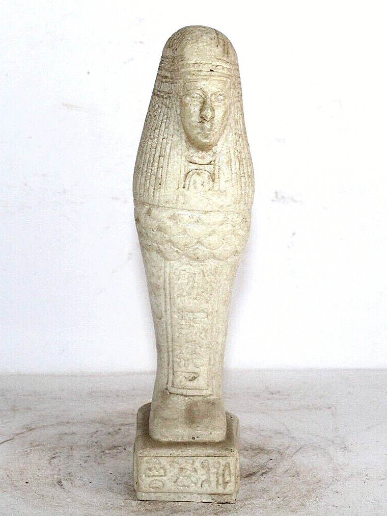 PHARAONIC ANCIENT EGYPTIAN Ushabti Queen Shabti Alabaster Statue Stone (KJ)
