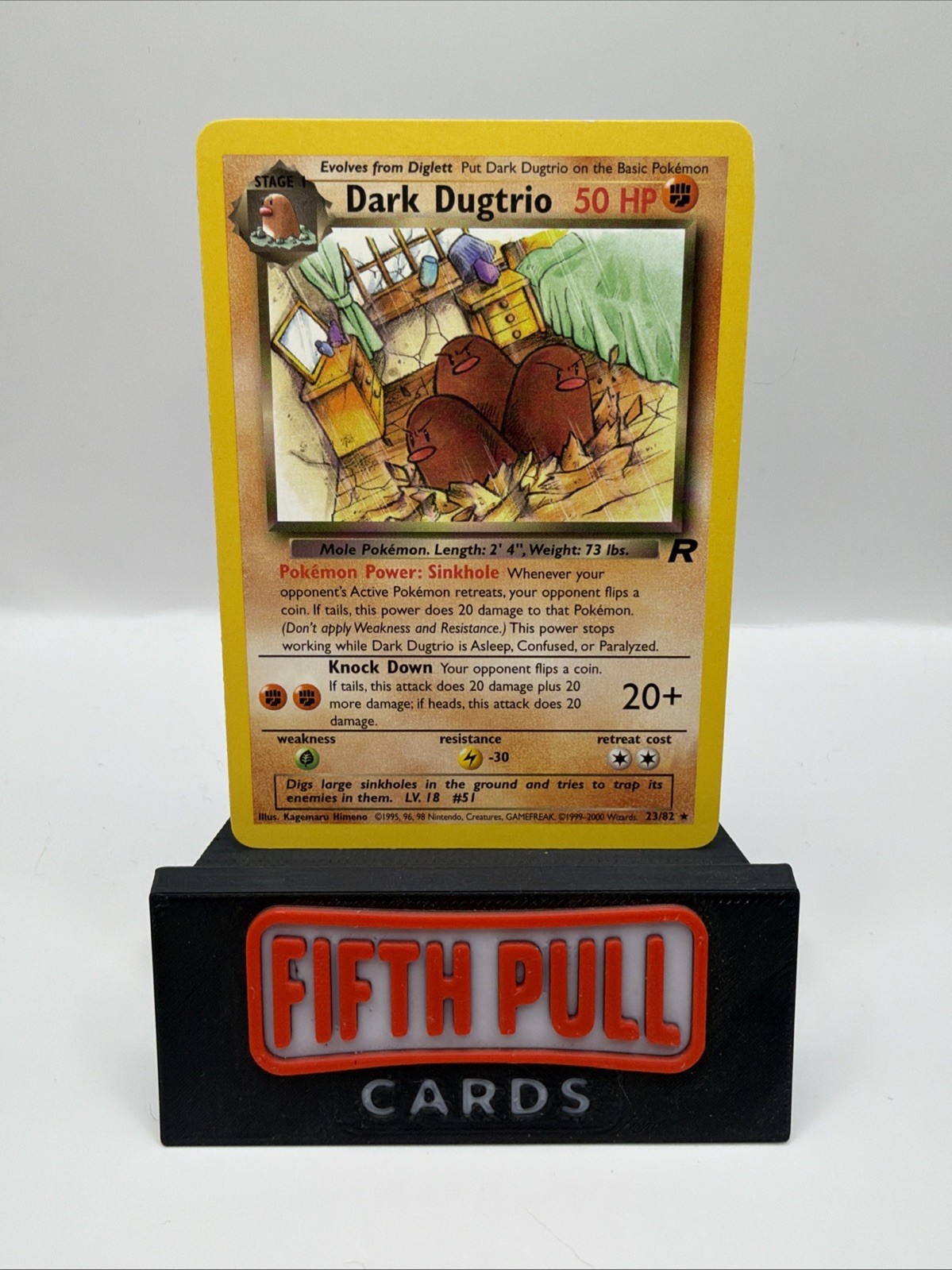 Pokémon TCG Dark Dugtrio 23/82 Team Rocket Unlimited Rare English