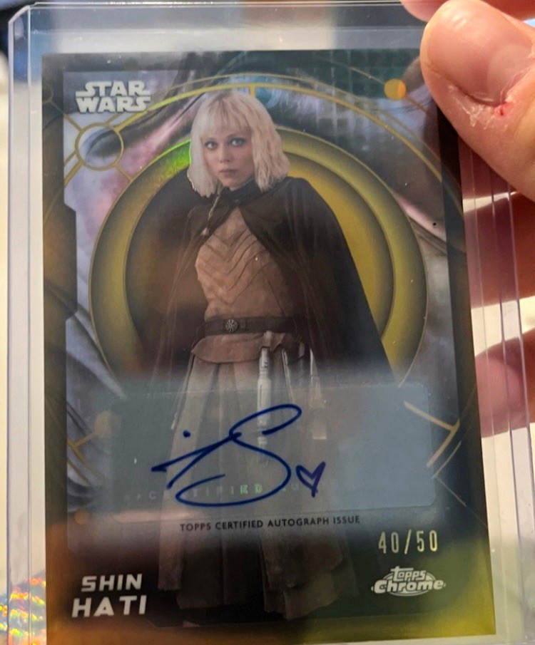 Topps 2024 Topps Chrome Star Wars Ahsoka Shin Hati Auto #40/50 Sakhno