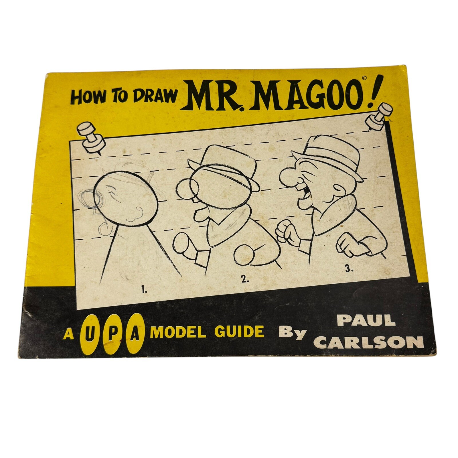 Vintage 1973 UPA Model Guide How to Draw Mr Magoo by Paul Carlson Rare Book