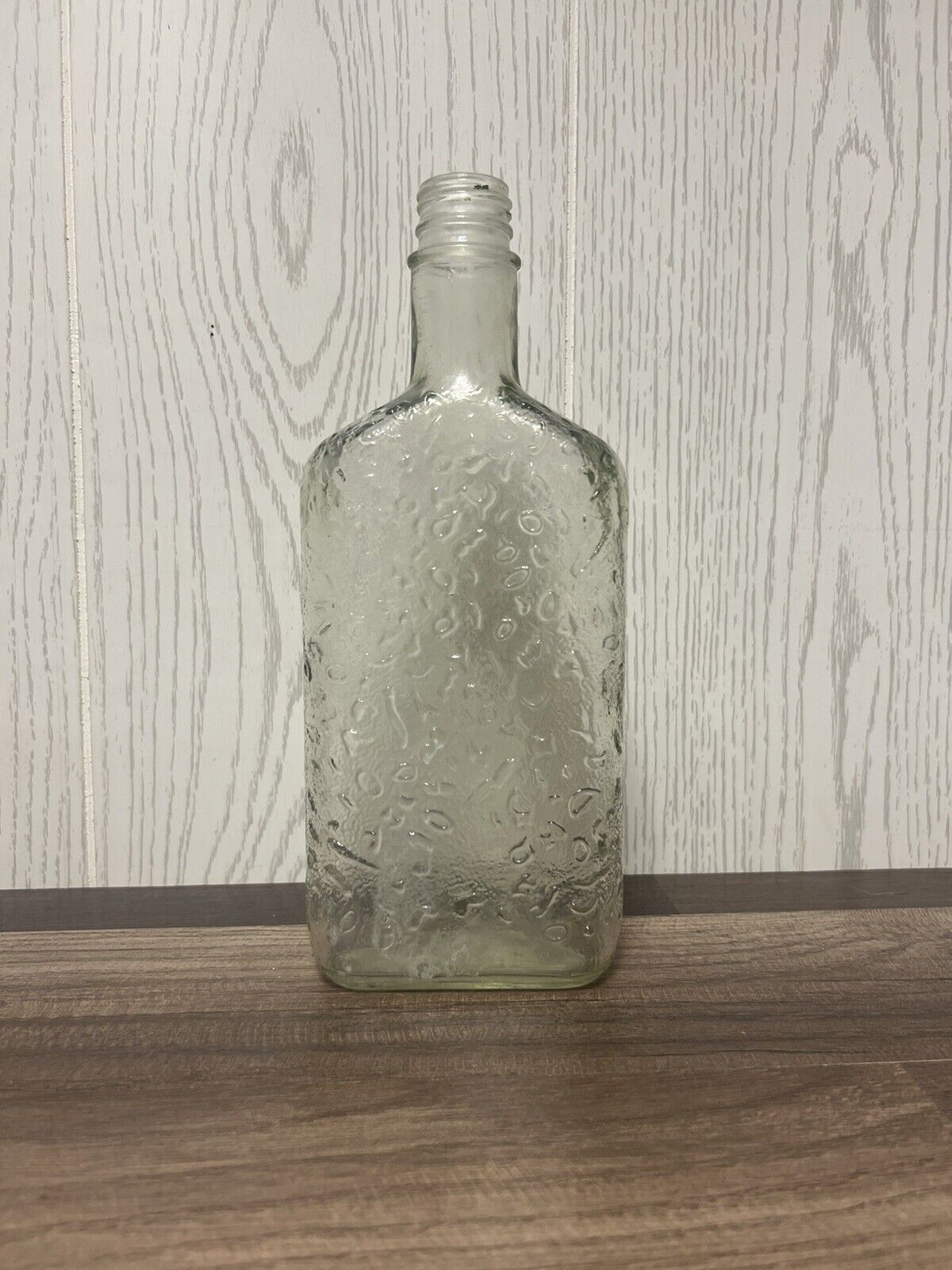 Vintage Clear Glass Seagrams Bottle Pint