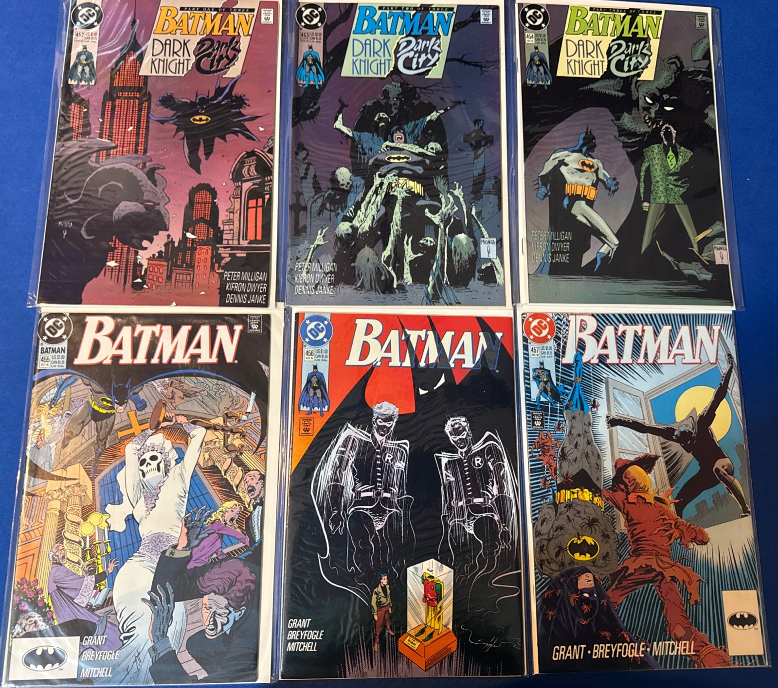 Batman #452-457 (DC, 1990) Dark Knight Dark City, #457 1st Tim Drake Robin VF/NM Batman #452-457 (DC, 1990) Dark Knight Dark City, #457 1st Tim Drake Robin VF/NM