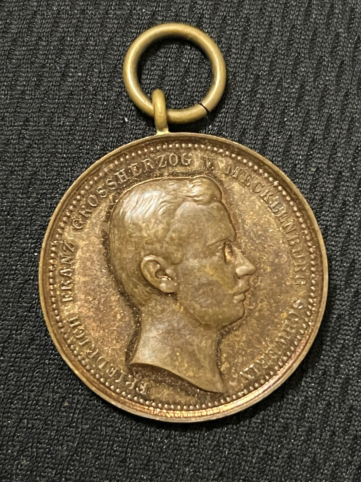 Rare German Medal 1907 Central African Expedition Adolf Friedrich Mecklenburg BR