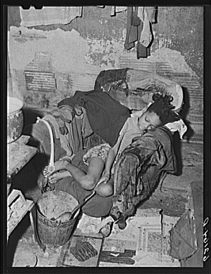 Photo:Aliquippa Pennsylvania Sick Child 1930s Interior Poverty Photo