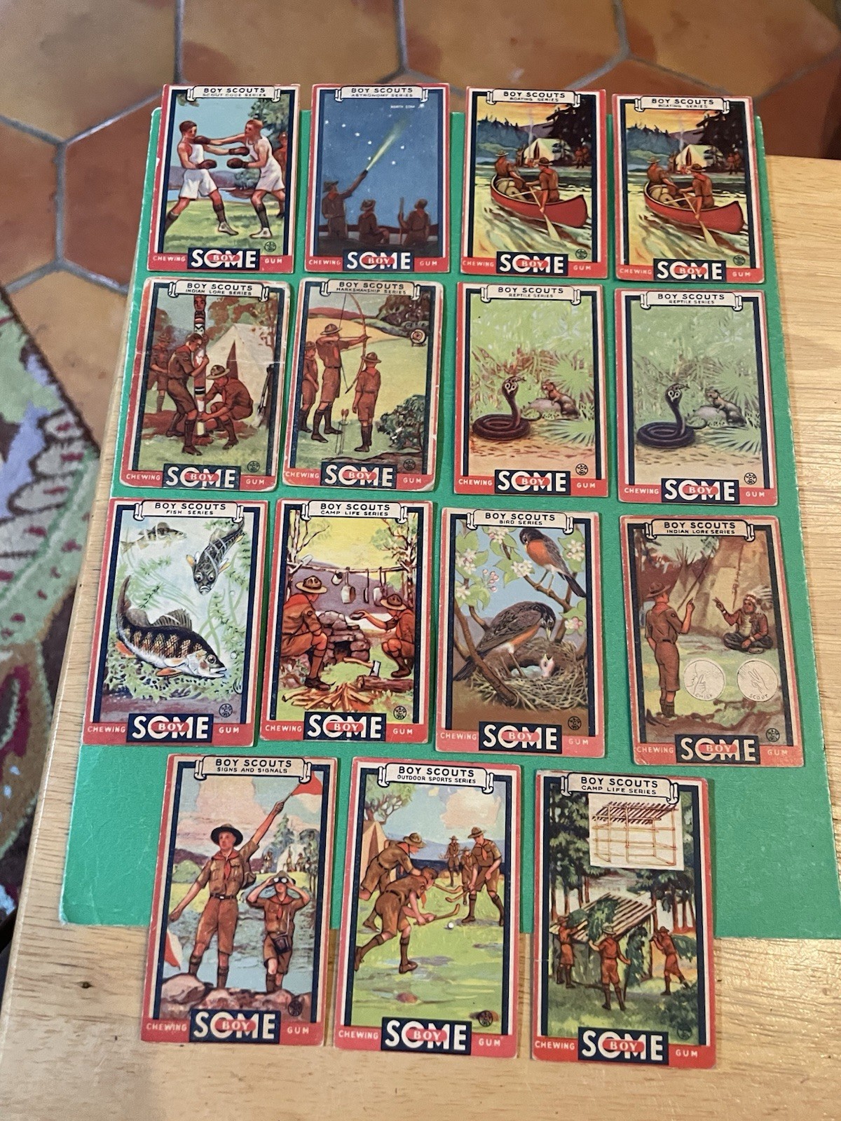 1933 Goudey  Gum , R26 Boy Scouts - 15 Card Lot , Fair to  Very Good ?