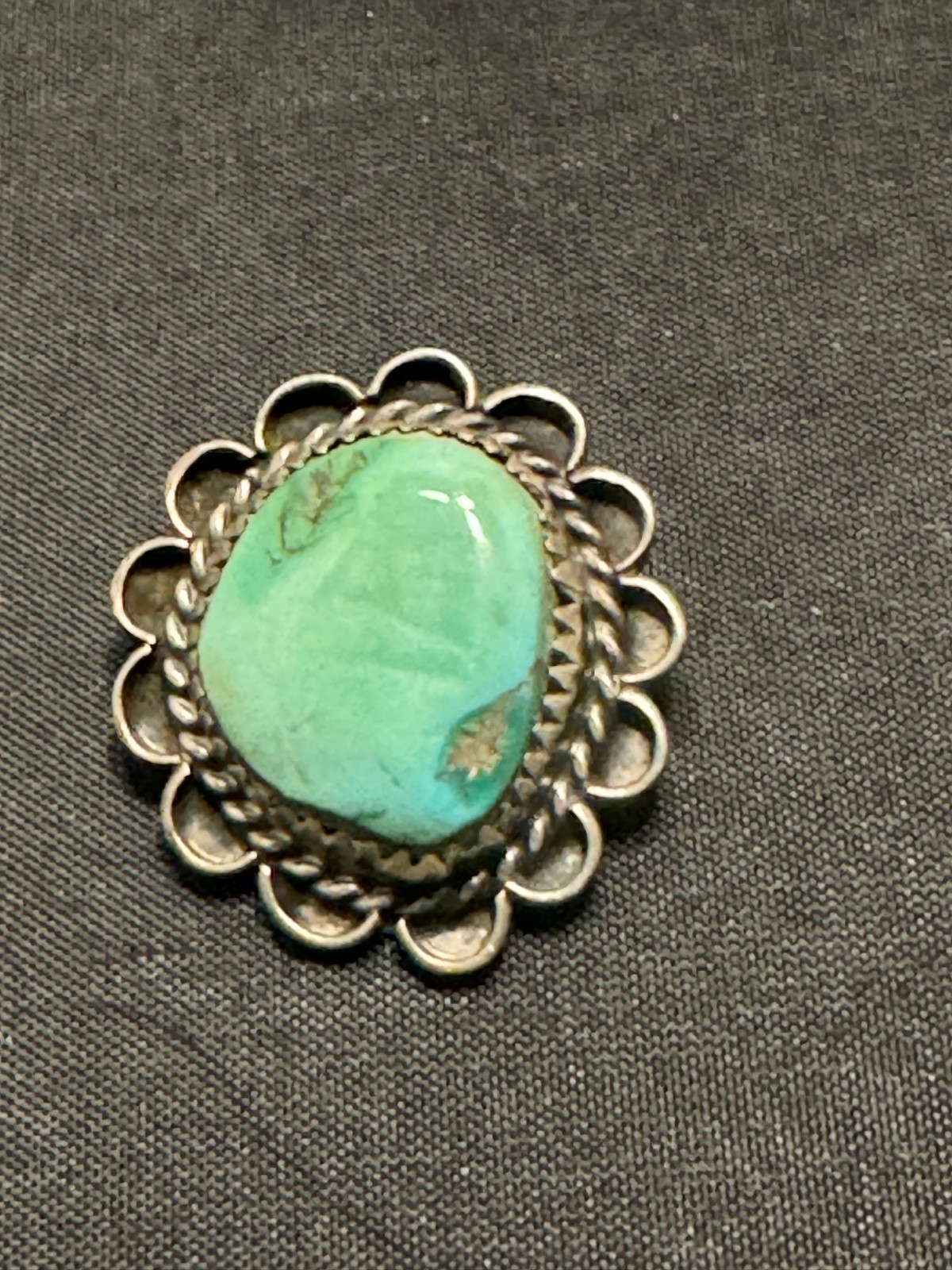 F-116 SW Native American Navajo Blue-Green Turquoise Sterling Silver Pendant F-116 SW Native American Navajo Blue-Green Turquoise Sterling Silver Pendant