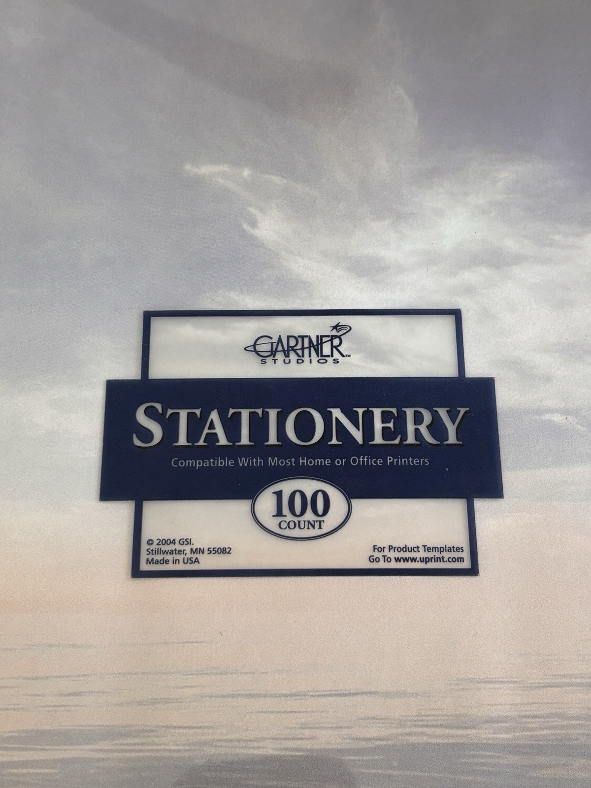Gartner Inspirational Water Clouds And Sky Stationary 100 Sheets Sealed New Gartner Inspirational Water Clouds And Sky Stationary 100 Sheets Sealed New