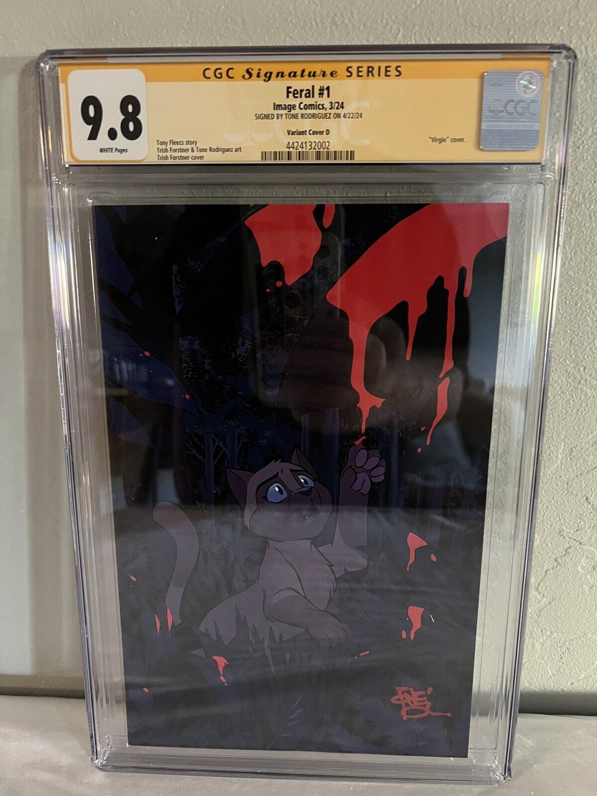 FERAL #1 1:10 9.8 CGC SIGNED RATIO VARIANT COVER