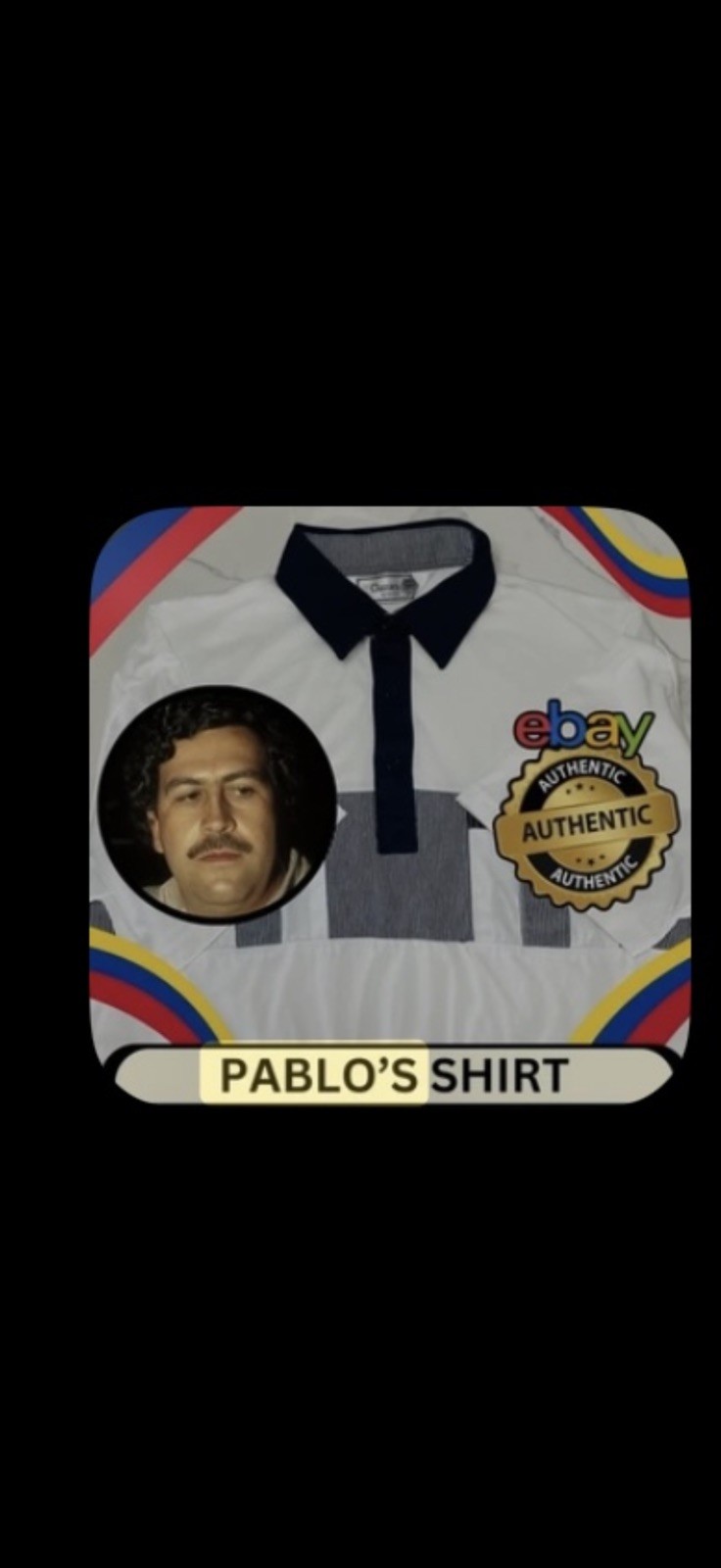 Pablo Escobar Personally Worn White Polo Shirt | Pablo Escobar Estate COA |