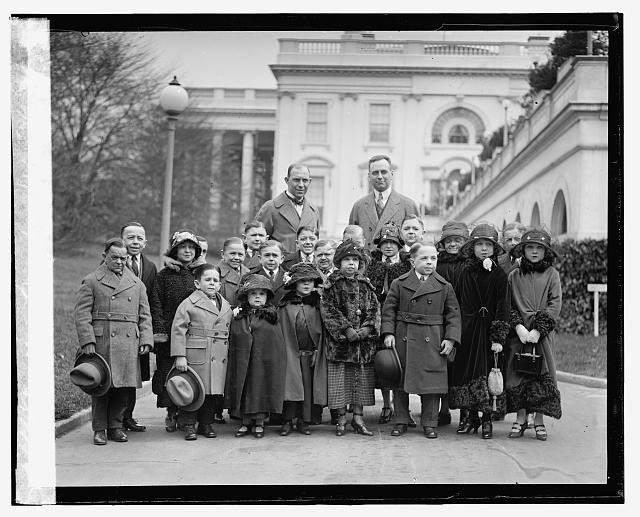 Photo:White House Washington DC Midget Group Children 1924 Photo