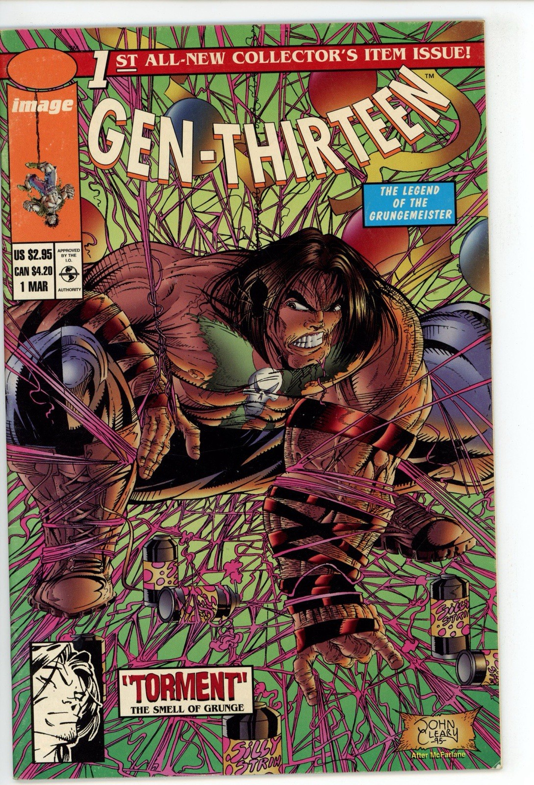 Gen 13 #1 Spiderman 1 Homage Cleary Campbell 1995 Gen Thirteen VF/NM