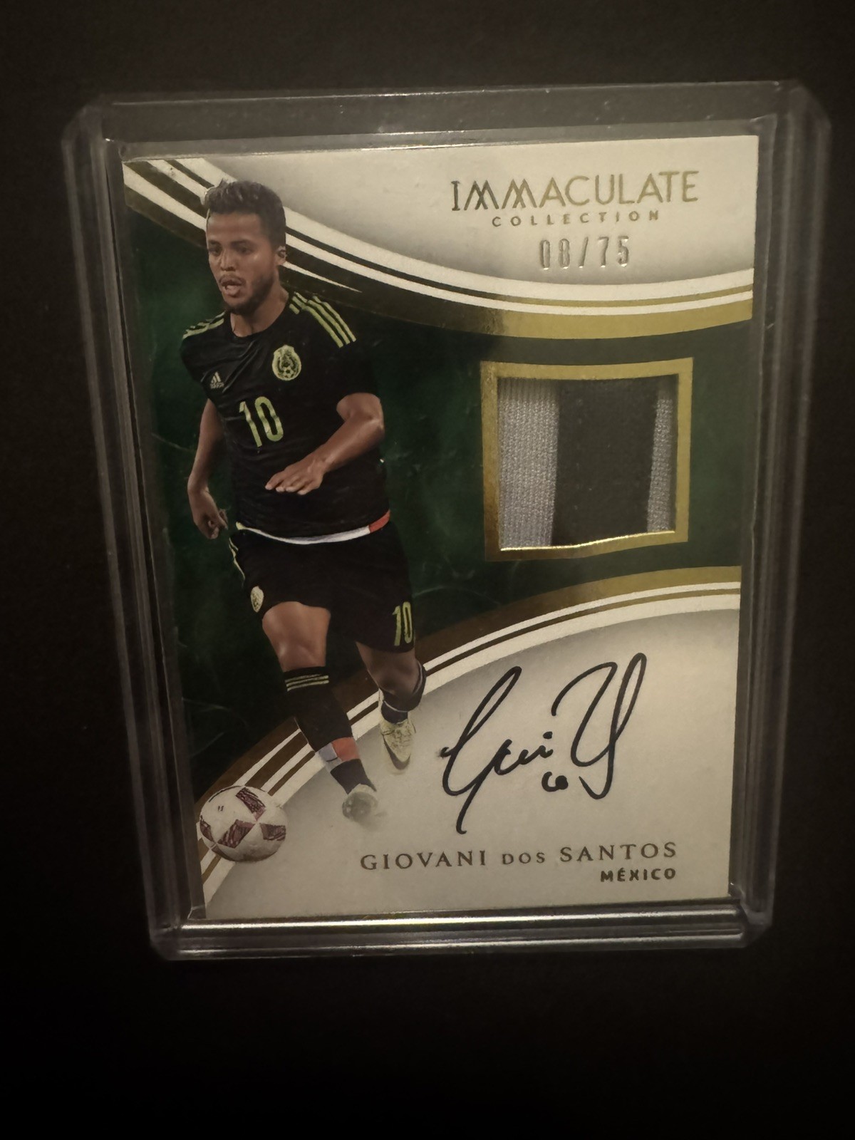 2017 Panini Immaculate Giovani Dos Santos Auto /75 Mexico