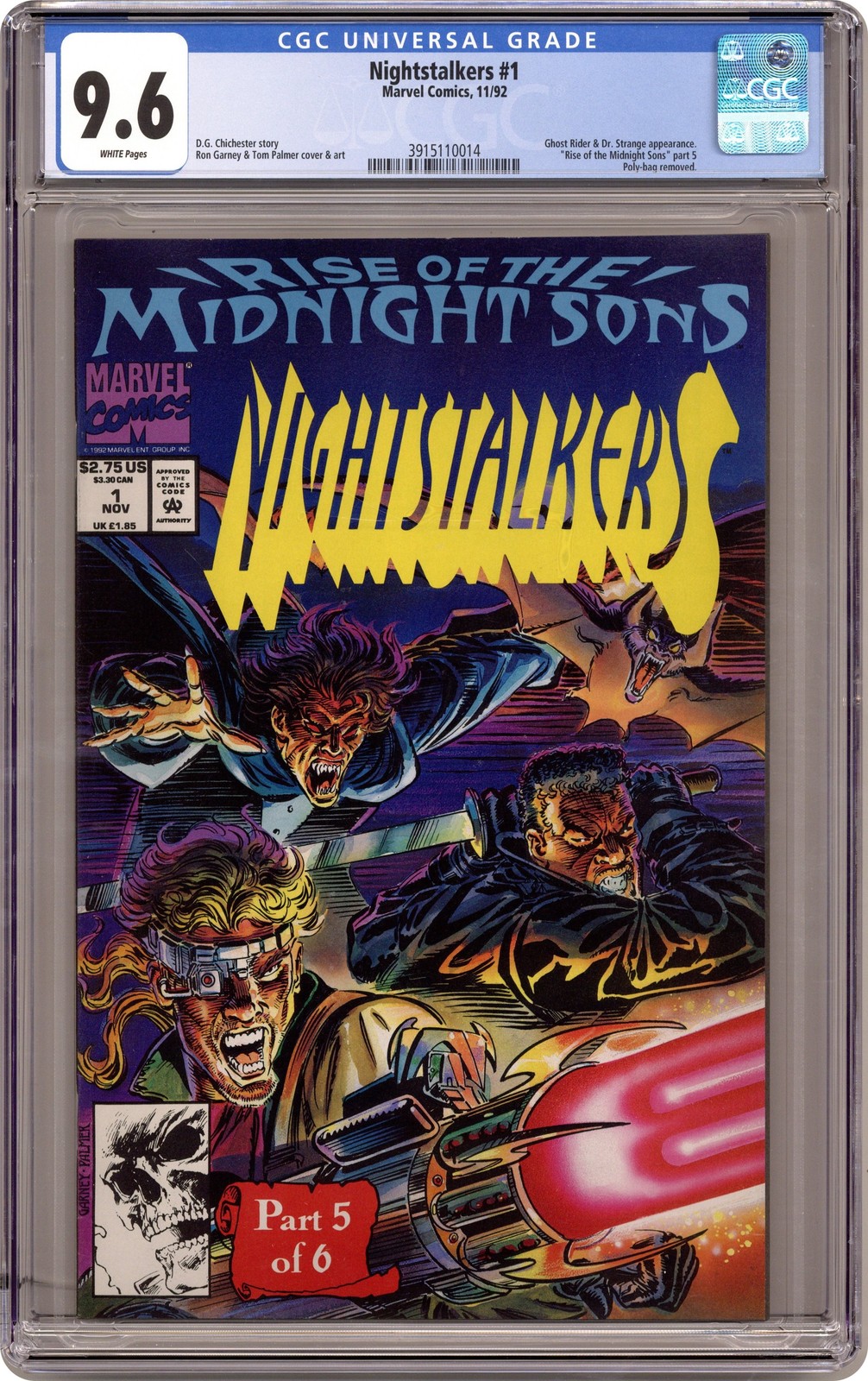 Nightstalkers 1U CGC 9.6 1992 3915110014