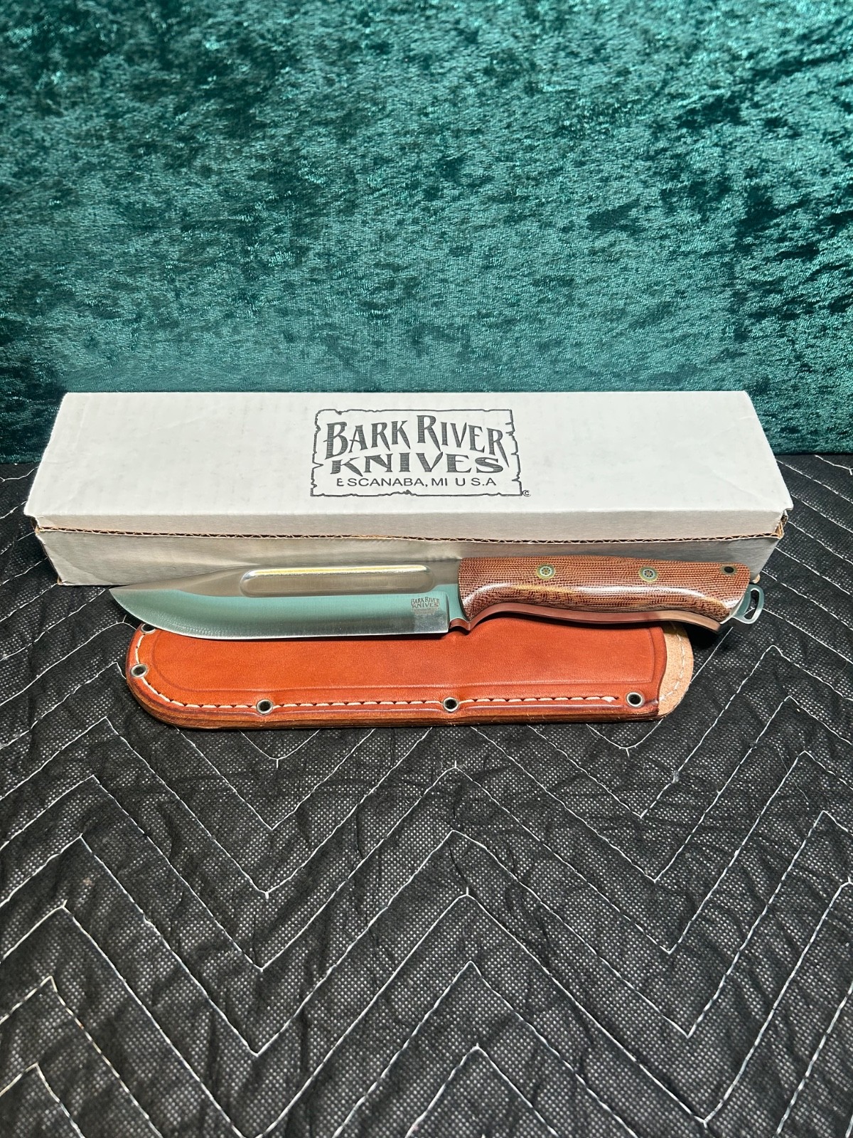 BARK RIVER KNIVES BR-37308 CPM-3V KNIFE & SHEATH. SUPER STRONG
