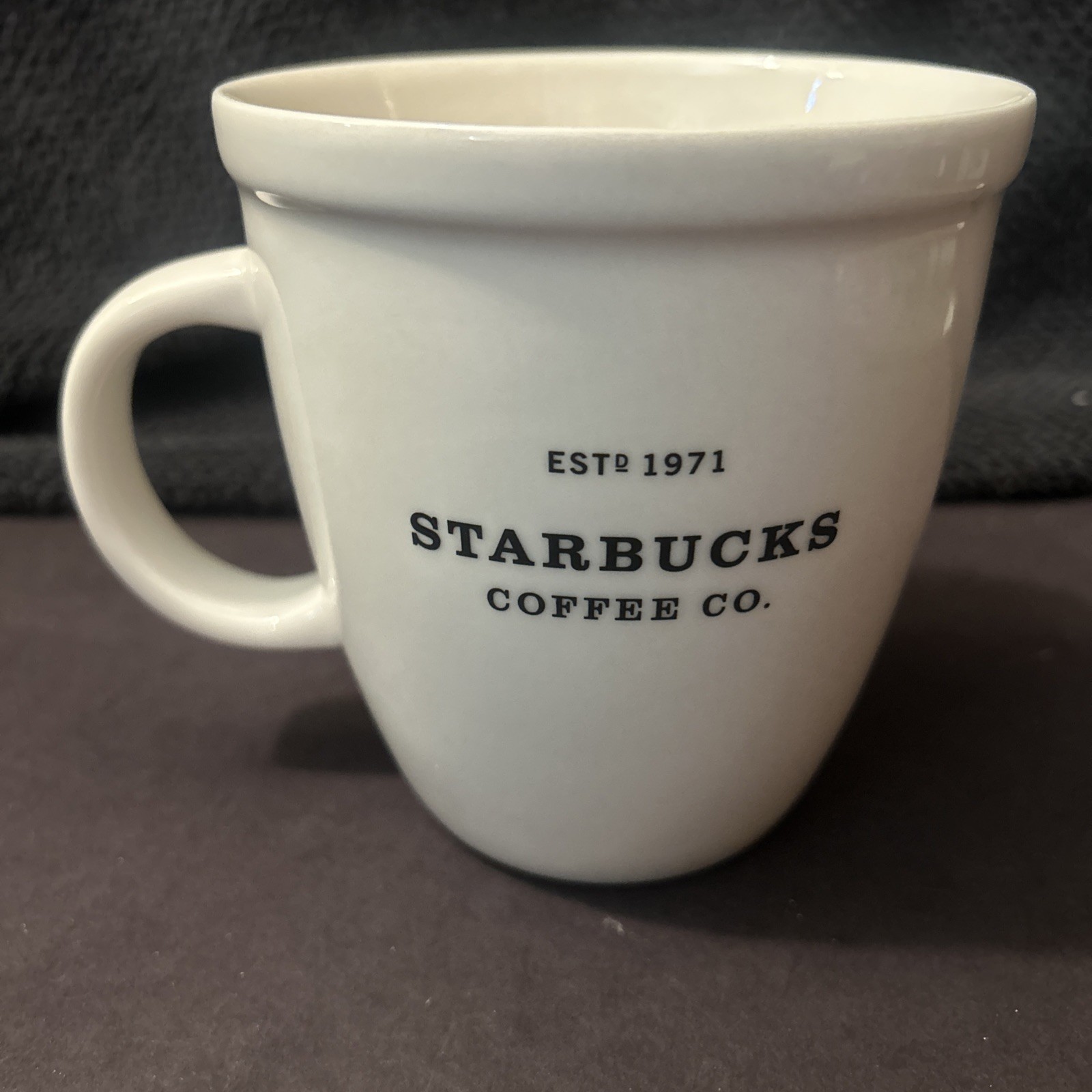 Starbucks Large New Bone China Barista Mug 18oz White Ceramic Starbucks 1971