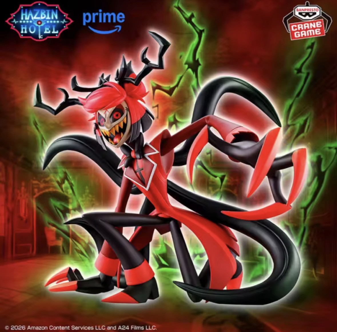 Bandai Original Banpresto Hazbin Hotel Alastor Radio Demon Action Figures 17 cm