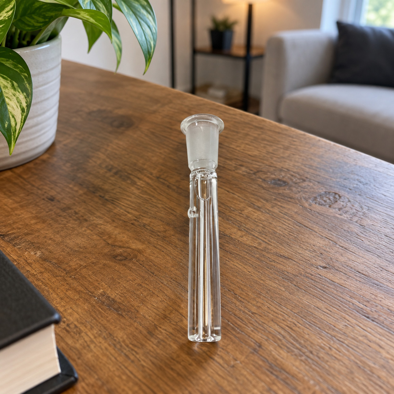 Downstem Glycerin Liquid 14mm Bowl Water Pipe | Joint: 19MM | Clear | 3.5\