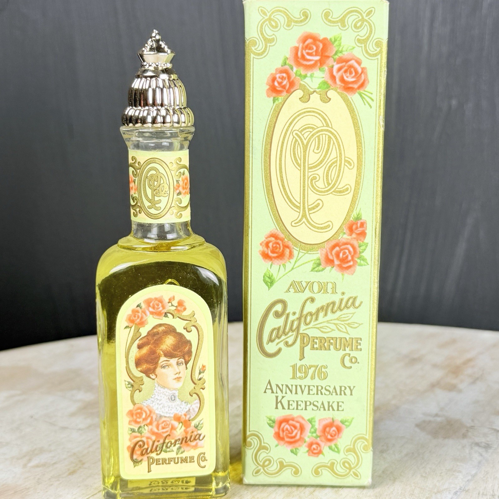 Vintage 1976 Avon California Perfume 90th Anniversary Keepsake Cologne CPC 1.7oz