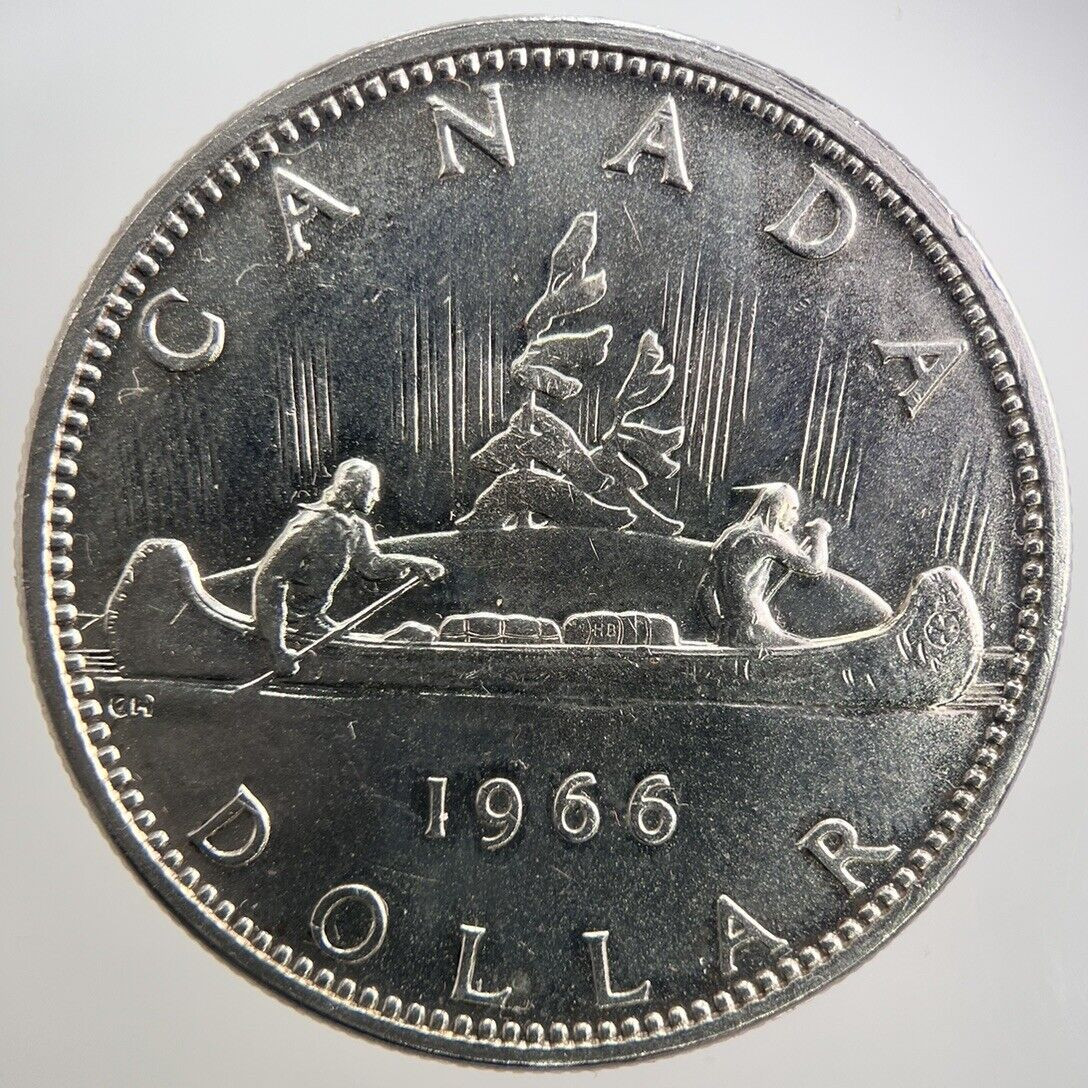 1966 Canadian 1 One Dollar Silver Coin | Very High Grade | a2263