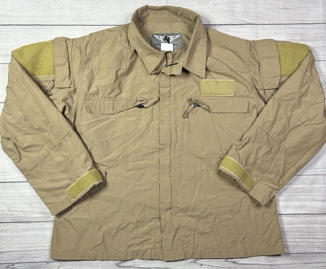 Aureus International A2CU Flight Suit Jacket Coat XL Short Tan FR Military