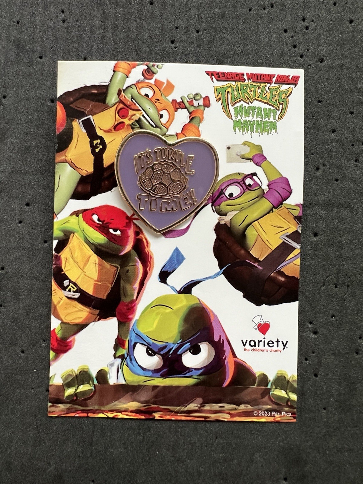 Teenage Mutant Ninja Turtles Mayhem Variety Charity Heart Pin TMNT