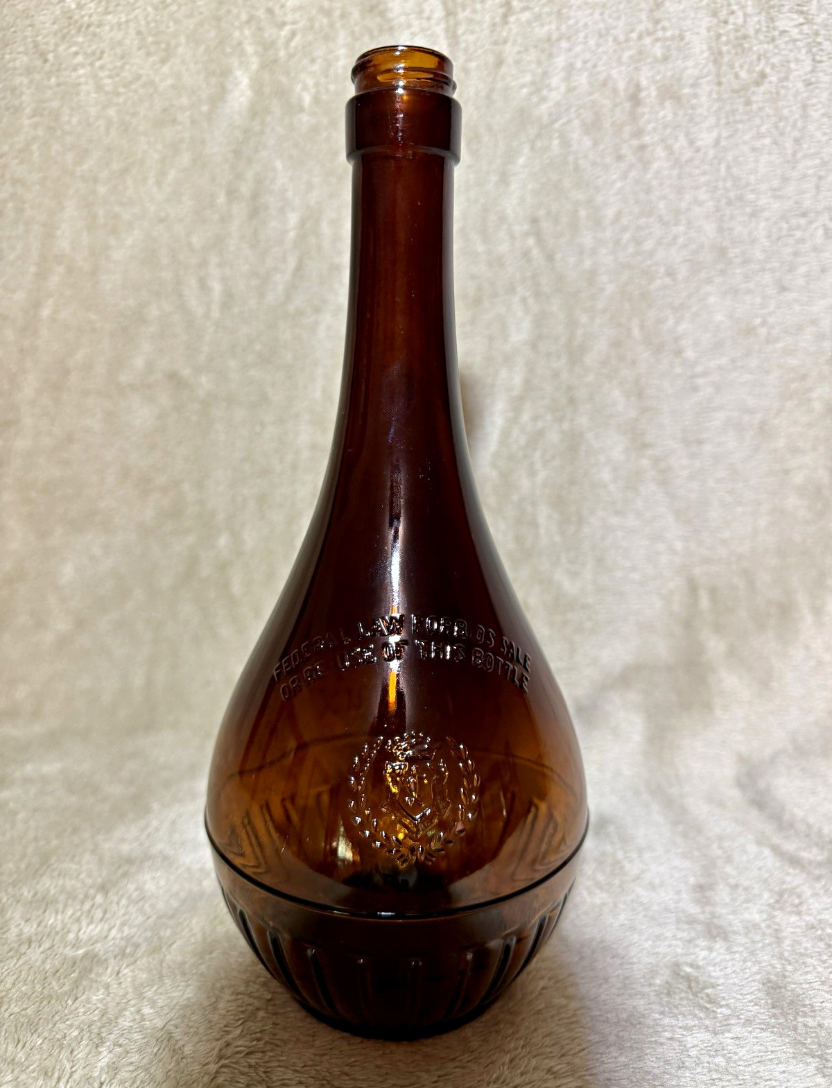Vintage 1953 Leroux Brown Glass Liquor Bottle Vintage 1953 Leroux Brown Glass Liquor Bottle
