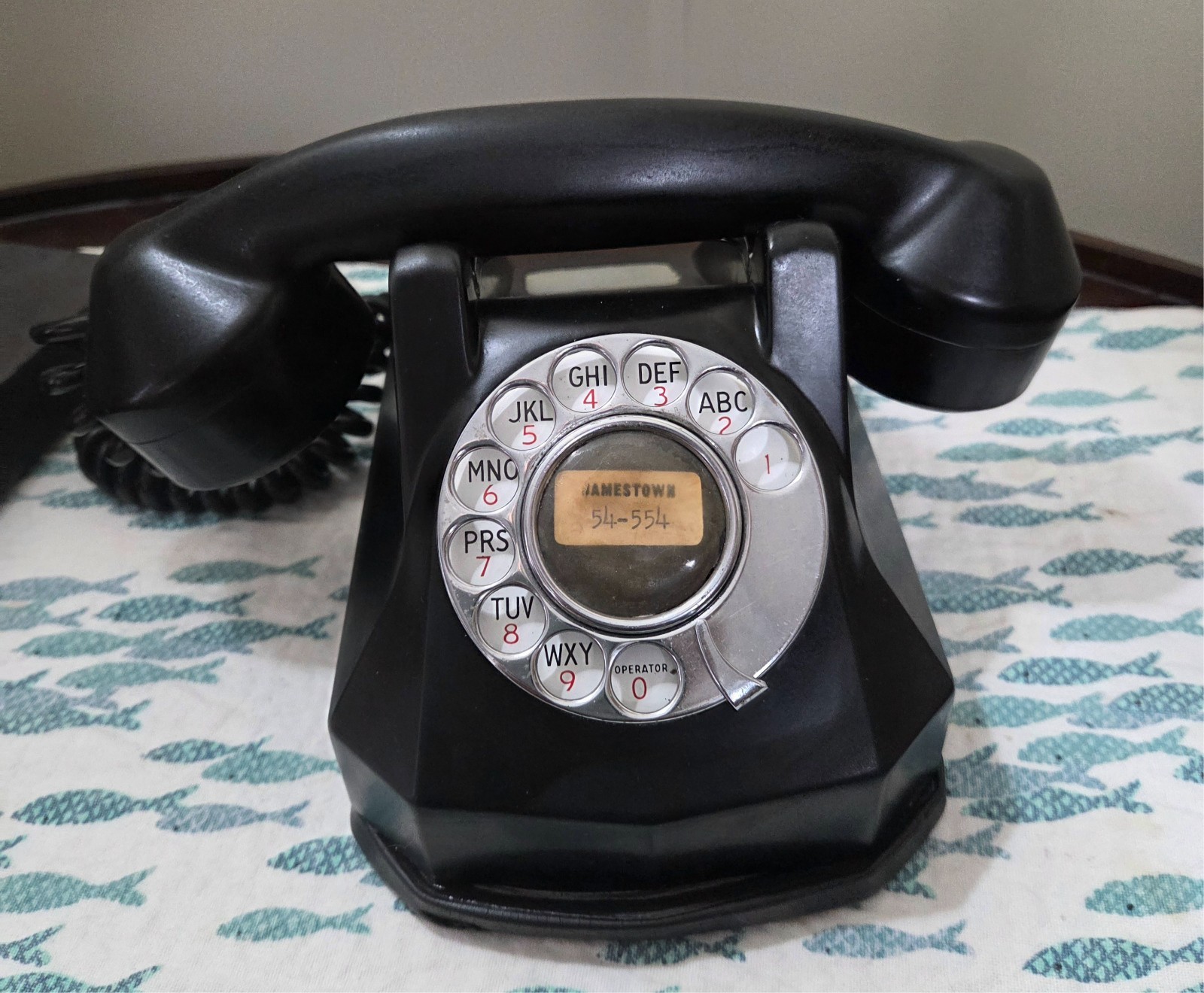 Antique Automatic Electric Monophone Telephone & Receiver Bakelite Rotary As-is Antique Automatic Electric Monophone Telephone & Receiver Bakelite Rotary As-is