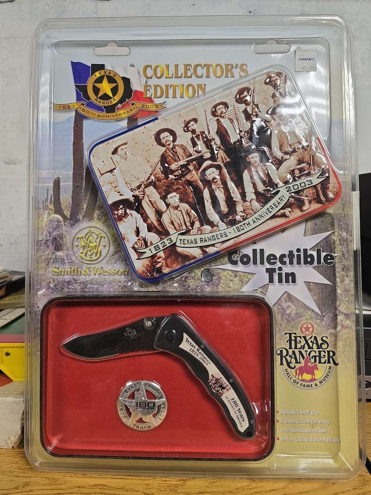 Texas Ranger 180th Anniversary 2003 Collectors Edition w/ Tin, Knife & Badge NOS Texas Ranger 180th Anniversary 2003 Collectors Edition w/ Tin, Knife & Badge NOS