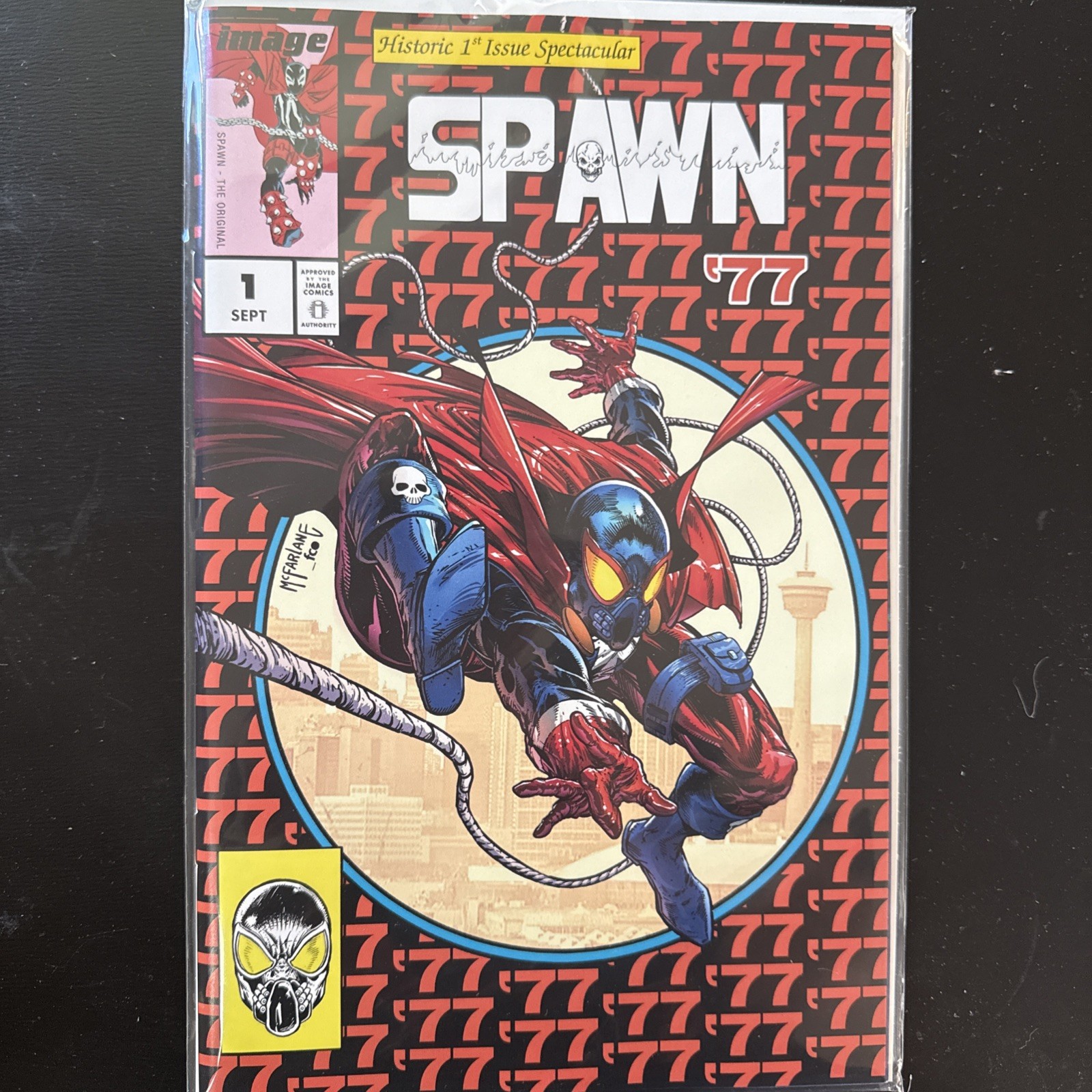 Spawn 77 #1 - Todd McFarlane - Red Retro Logo Variant Cover Whatnot exclusive Spawn 77 #1 - Todd McFarlane - Red Retro Logo Variant Cover Whatnot exclusive