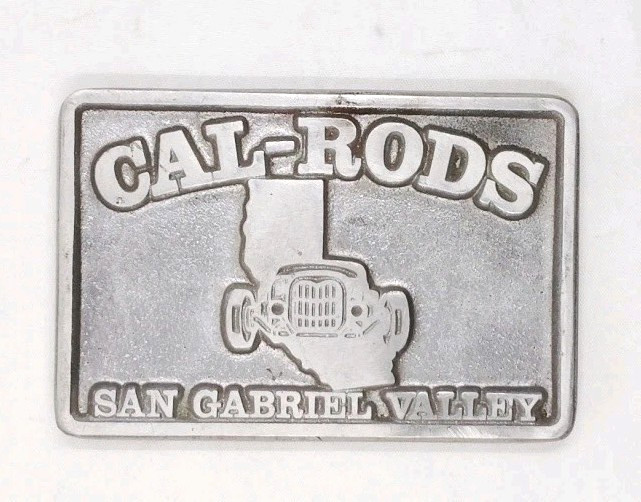 Cal-Rods San Gabriel Valley Rods Car Plaque Cal-Rods San Gabriel Valley Rods Car Plaque