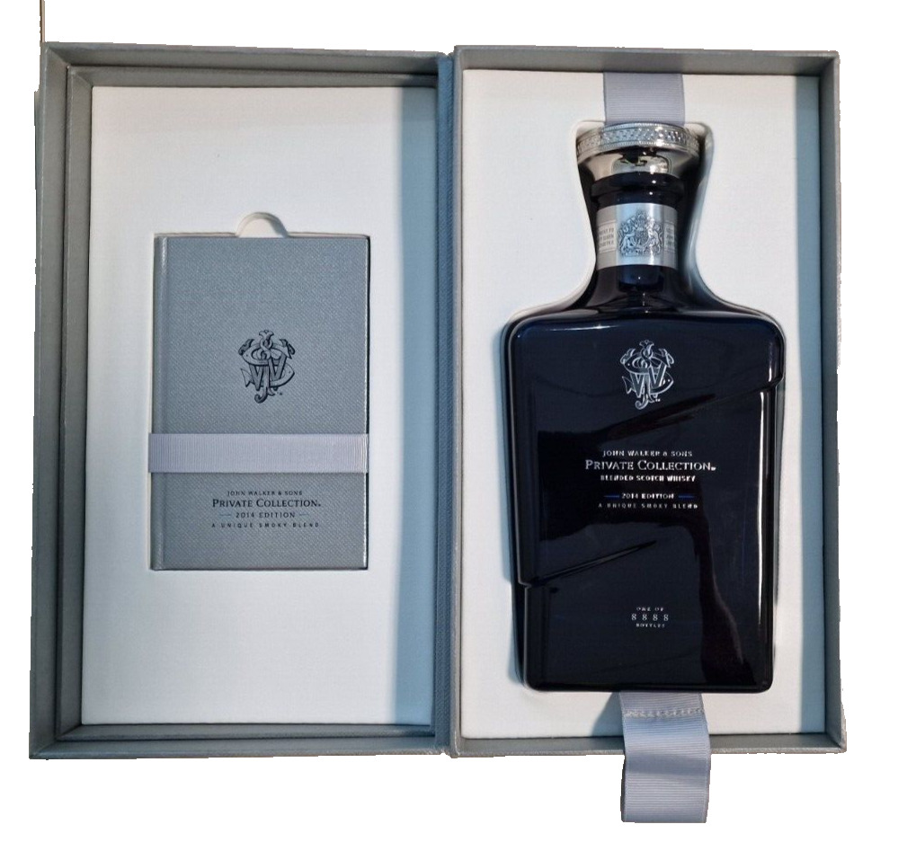EMPTY John Walker & Sons Private Collection (2014 Edition) Bottle and Case USED