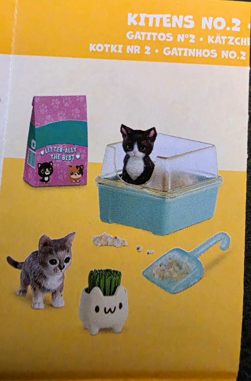Mini Verse Animals Series 3 Kittens No. 2 Capsule Opened Contents Unopened