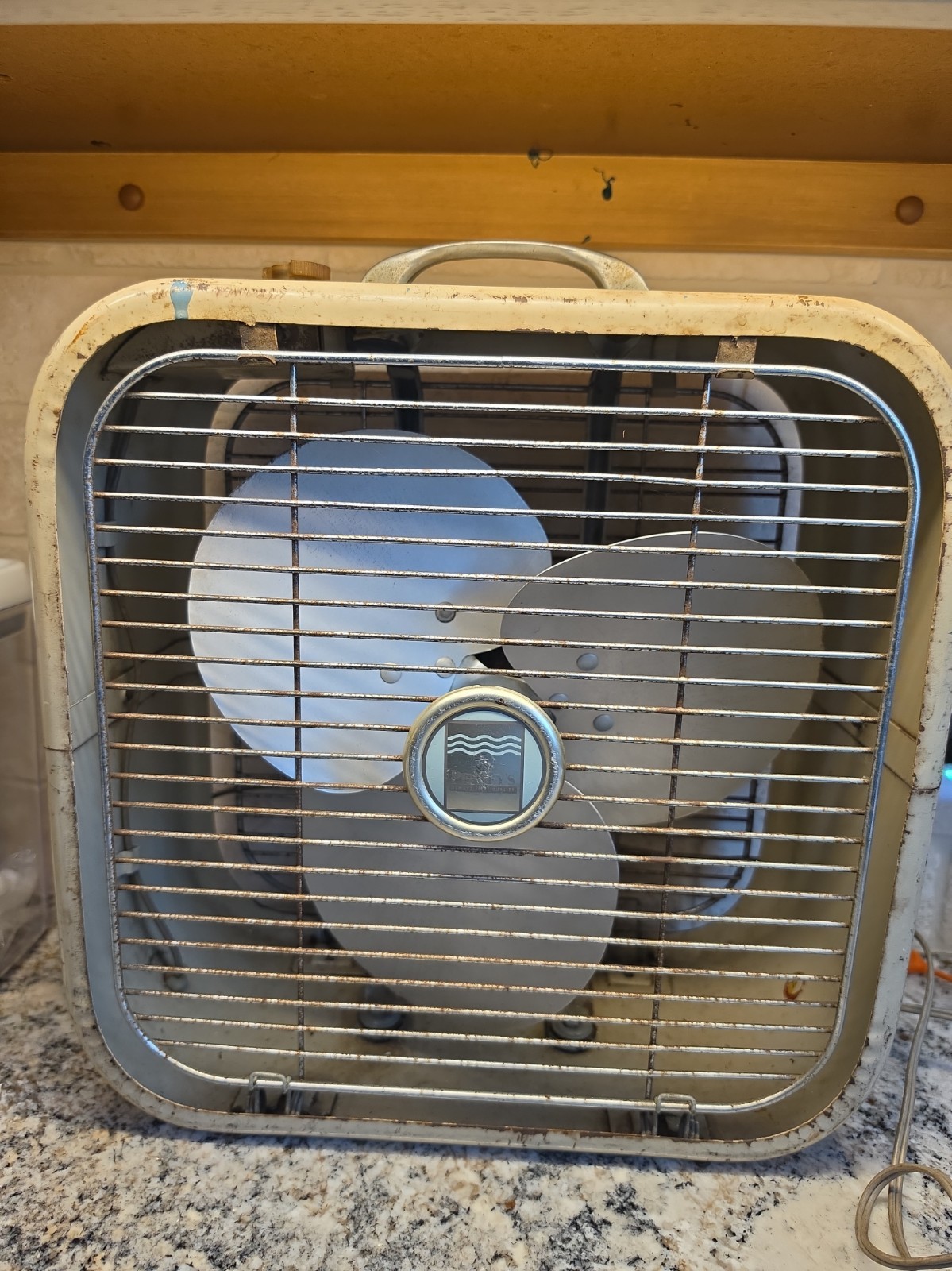 Vintage PENNEY'S METAL 3 Speed BOX FAN Working Order