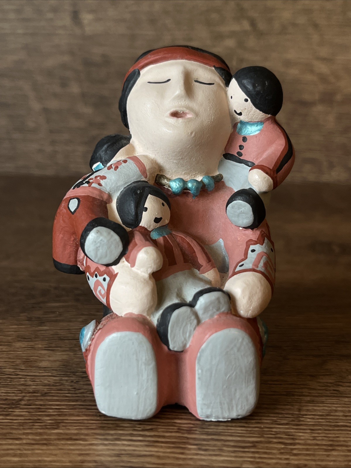VTG Southwest Heritage Native American Storyteller Figurine 3 Little Children