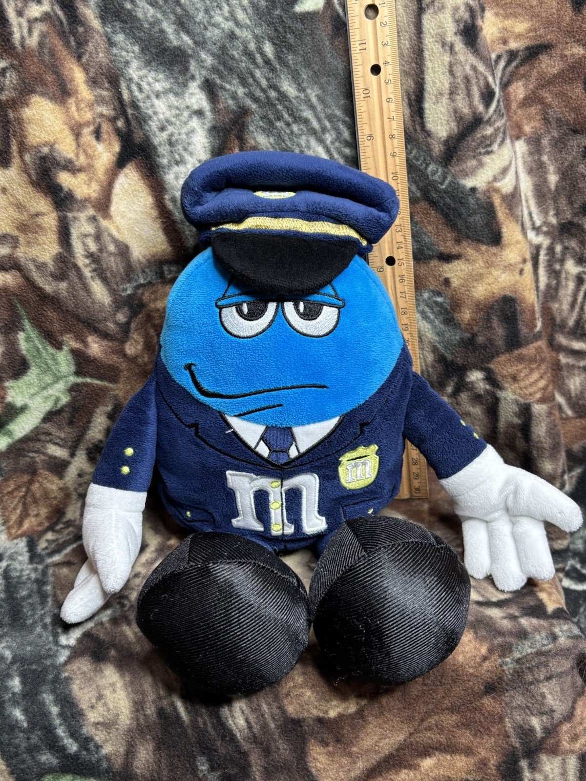 M&M\'s World Blue M&M Police Officer Plush from SML Youtube Plush Rare