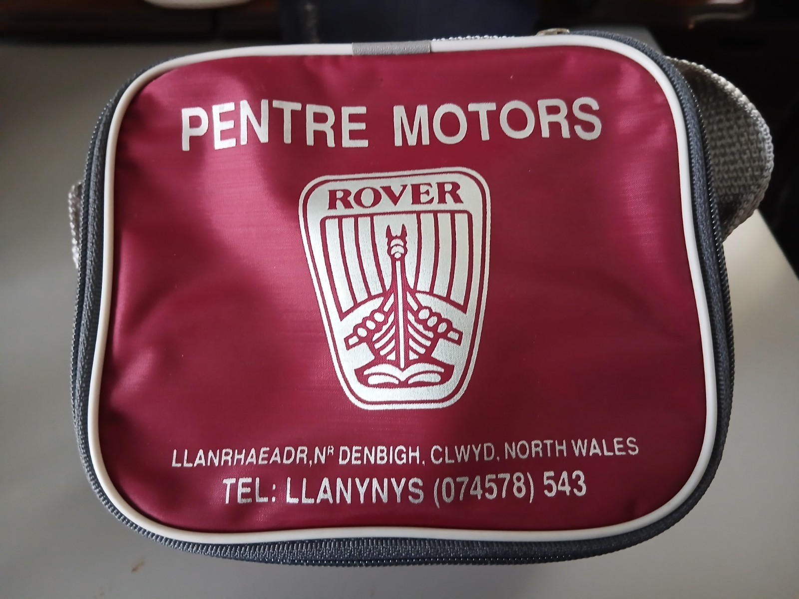 Rare 1980\'s Austin Rover Cars Dealer First Aid Kit Bag Pentre Motors Wales