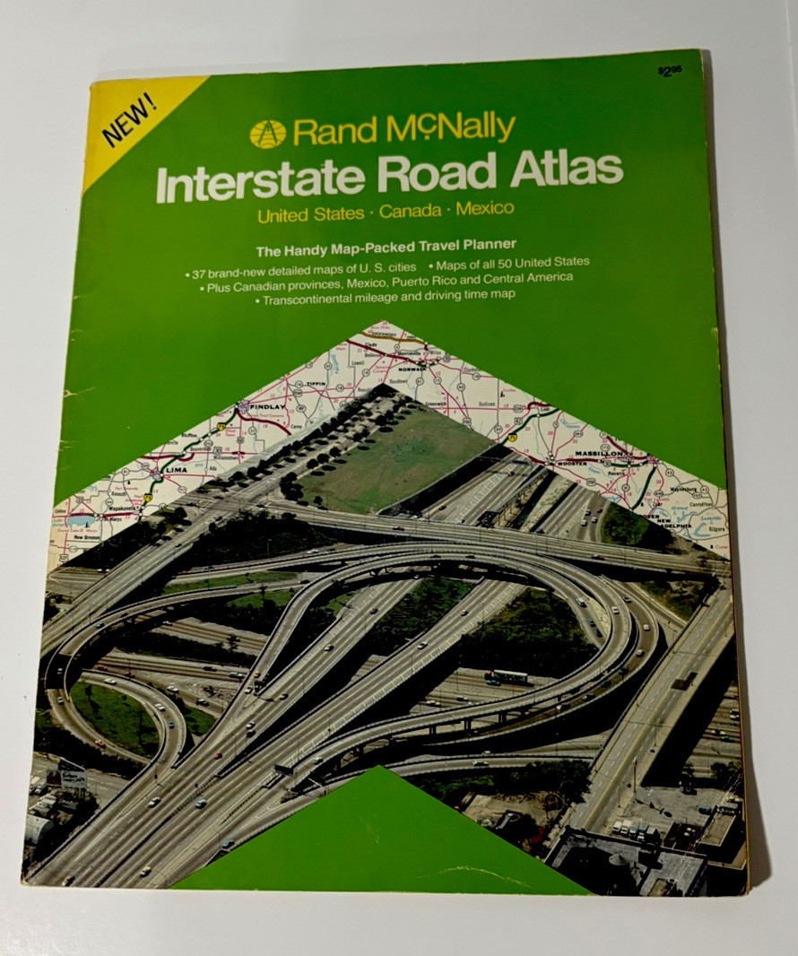 1983  Rand McNally Interstate  Atlas United States Canada Mexico