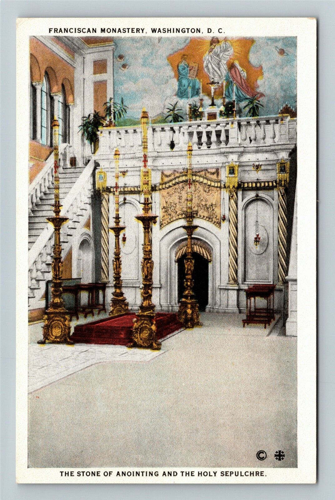 Washington DC-Washington DC Franciscan Monastery Holy Sepulchre Vintage Postcard