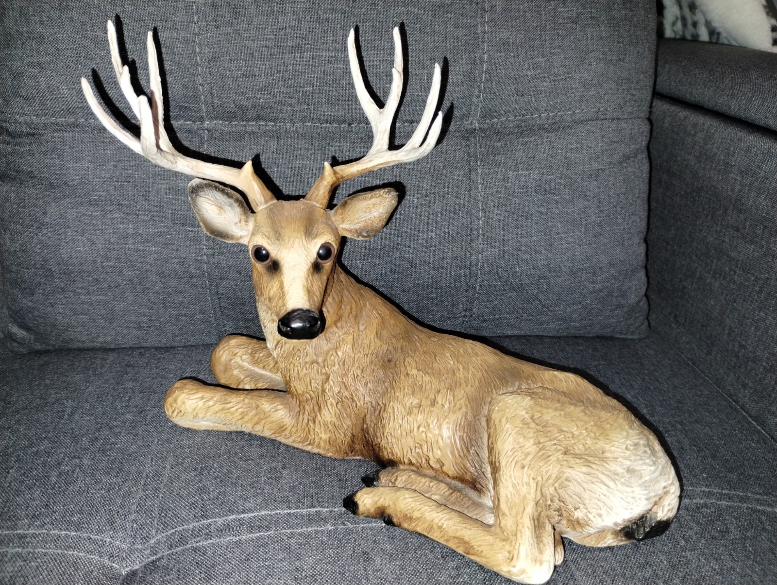 Vintage 1984 Homco Resting Deer Buck Figurine #267 - 11