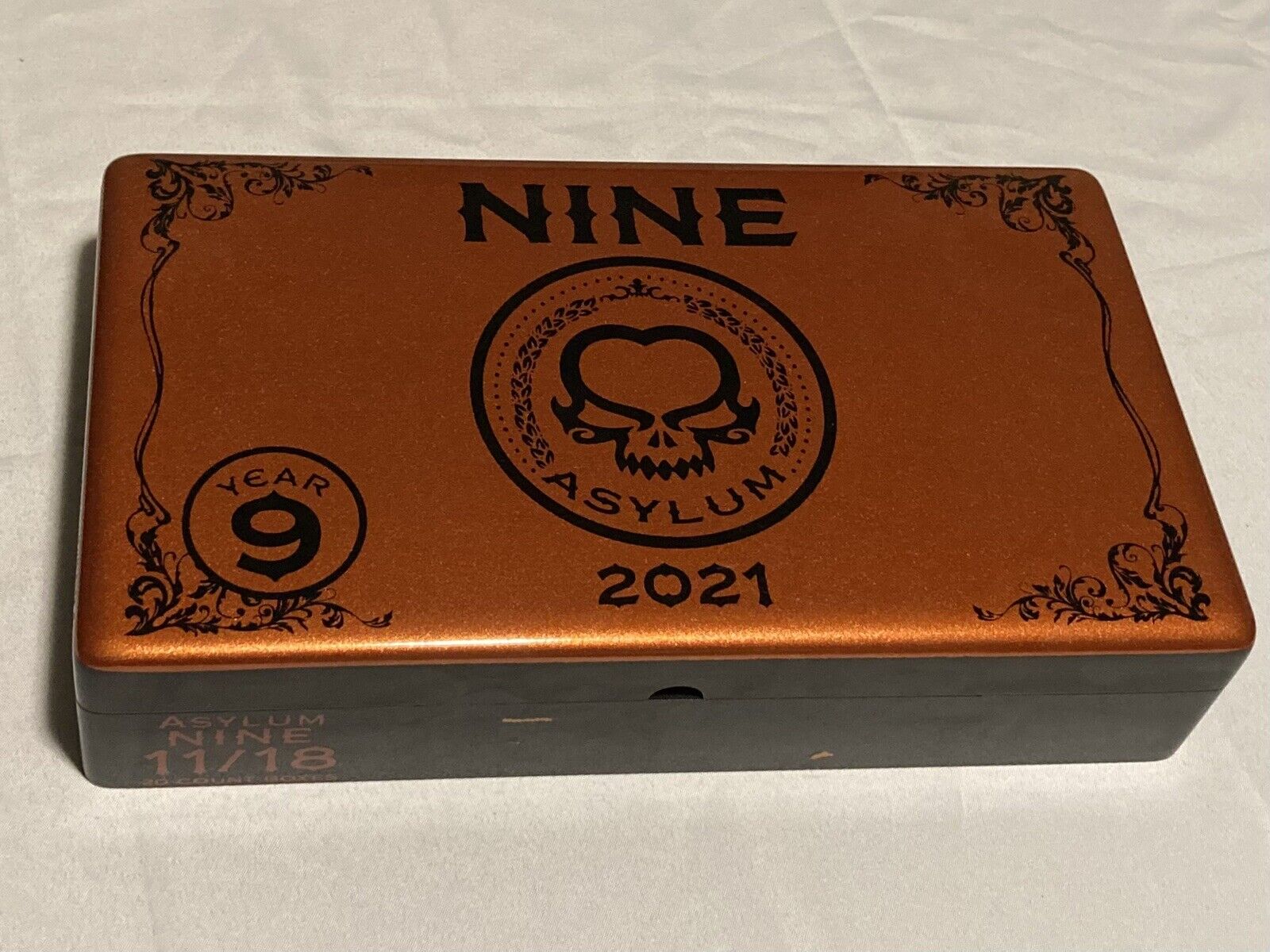 Asylum Nine Wood Cigar Box 2021 Year 9 Very Rare Empty Large
