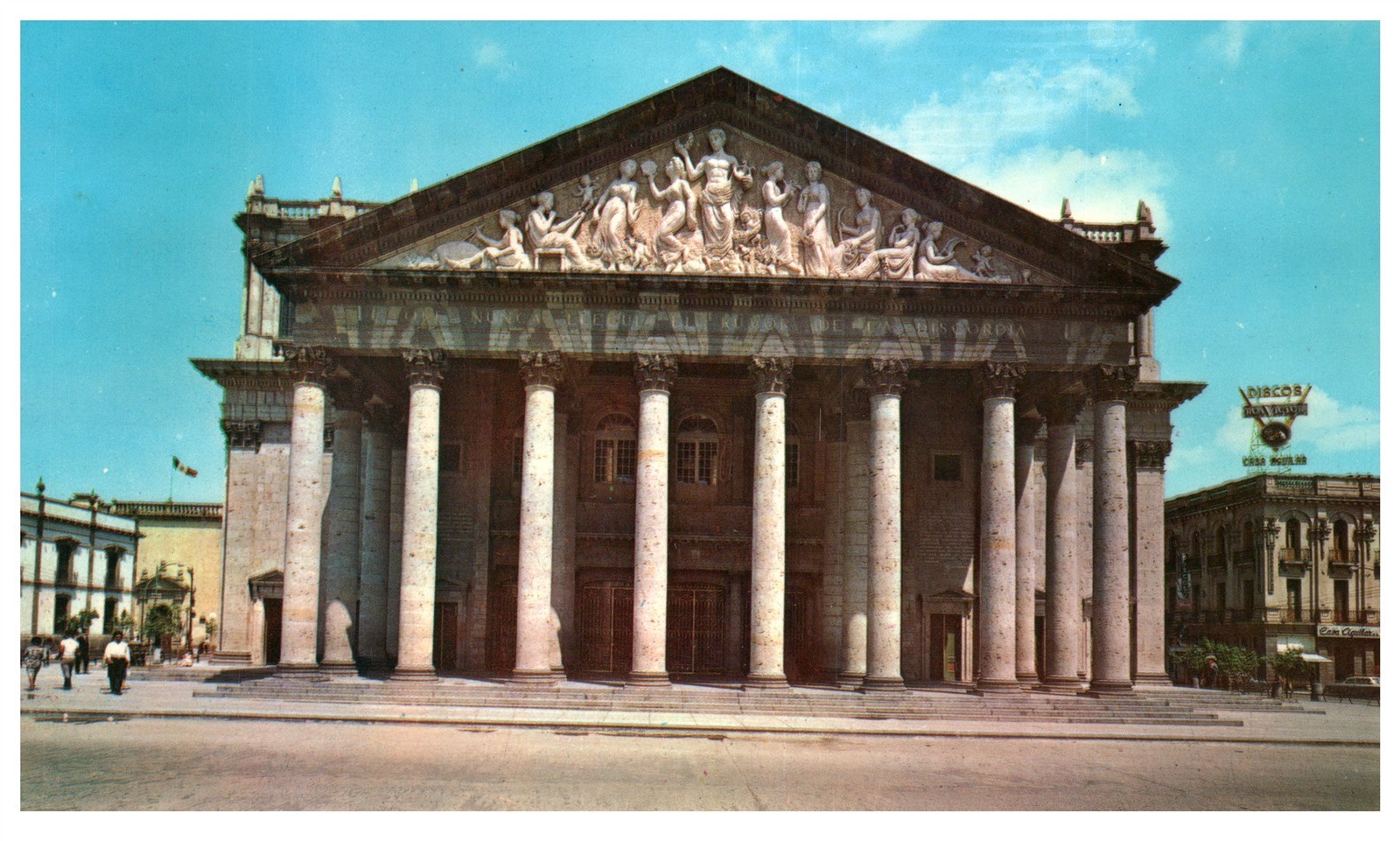 Vintage Postcard Teatro Degollado Guadalajara Jalisco Mexico