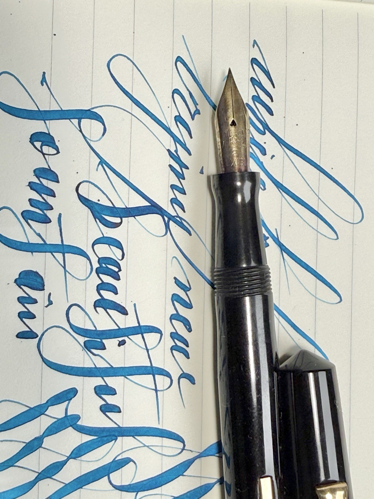 XXF Wahl Eversharp 14K SOFT Wet Noodle nib (video)