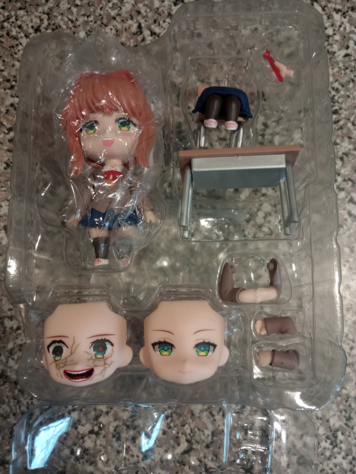 Anime Doki Doki Literature Club Monika Nendoroid 1817 PVC Doll Toy Figure Model