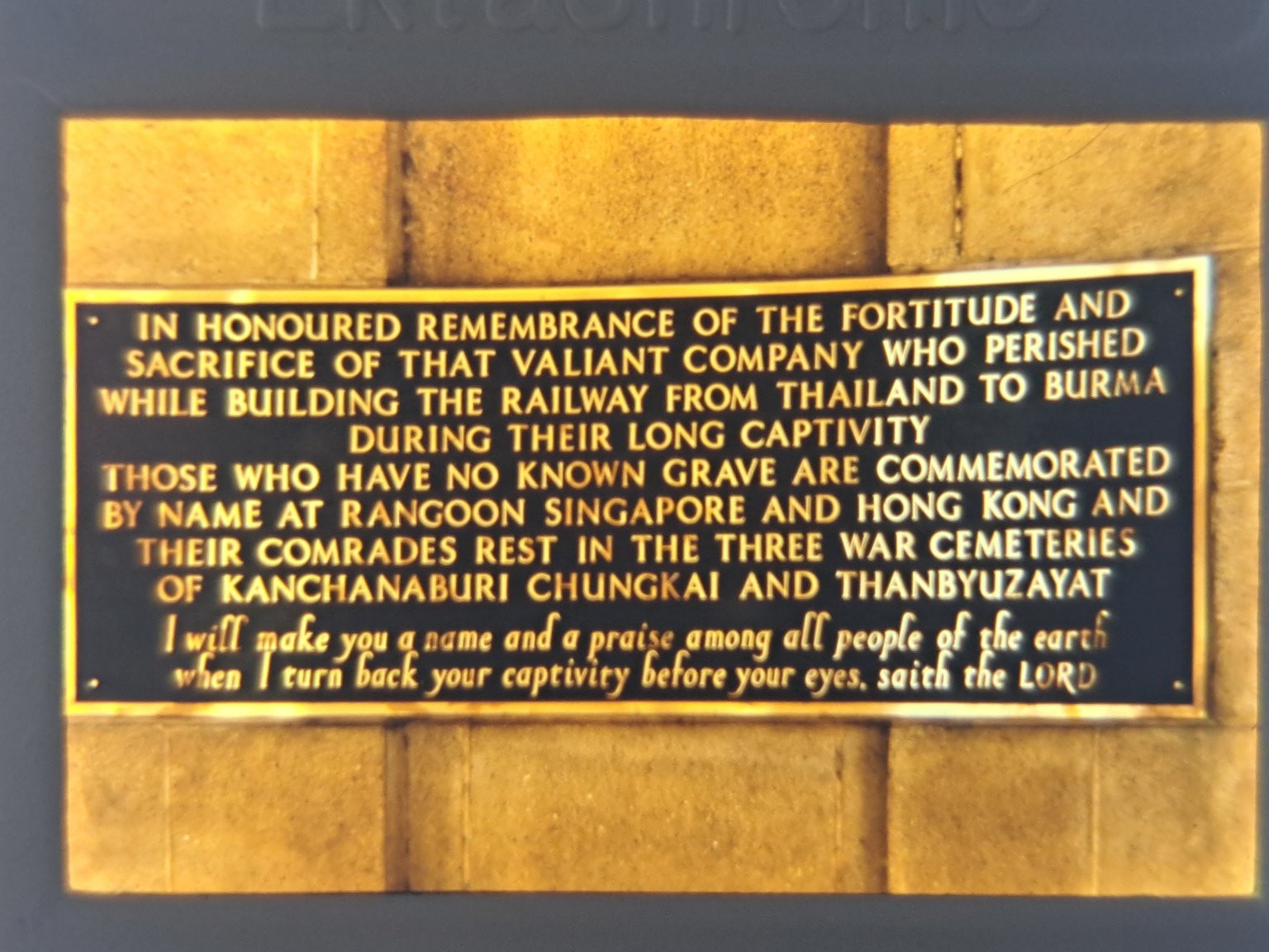 Vintage 35mm Slide Kodak Ektachrome WWII Death Railway Thailand Burma Memorial