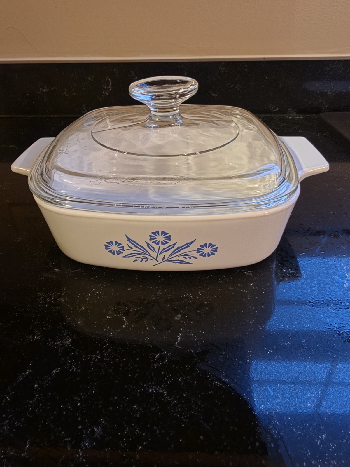 Corningware Blue Cornflower 1 Quart Casserole Dish With Lid Model A-1-B
