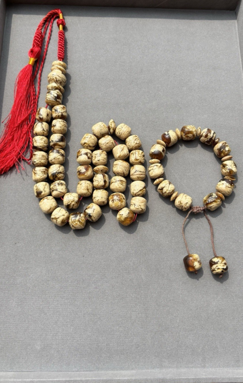 Natural Sumatra amber beads, tasbih, gemstone