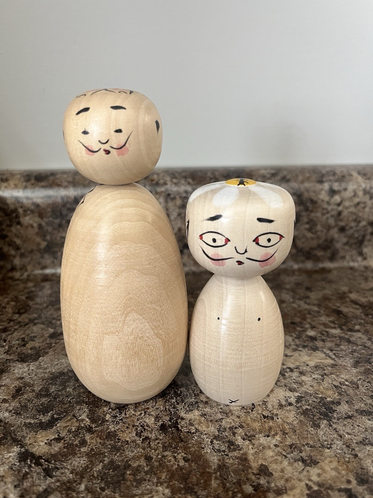 Set Of 2 Morohashi Museum of Modern Art: Dali Kokeshi Dolls/ Noya Satoshi